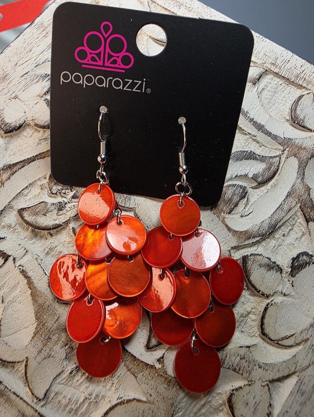 Tropical Tryst - Orange ♥ Earrings